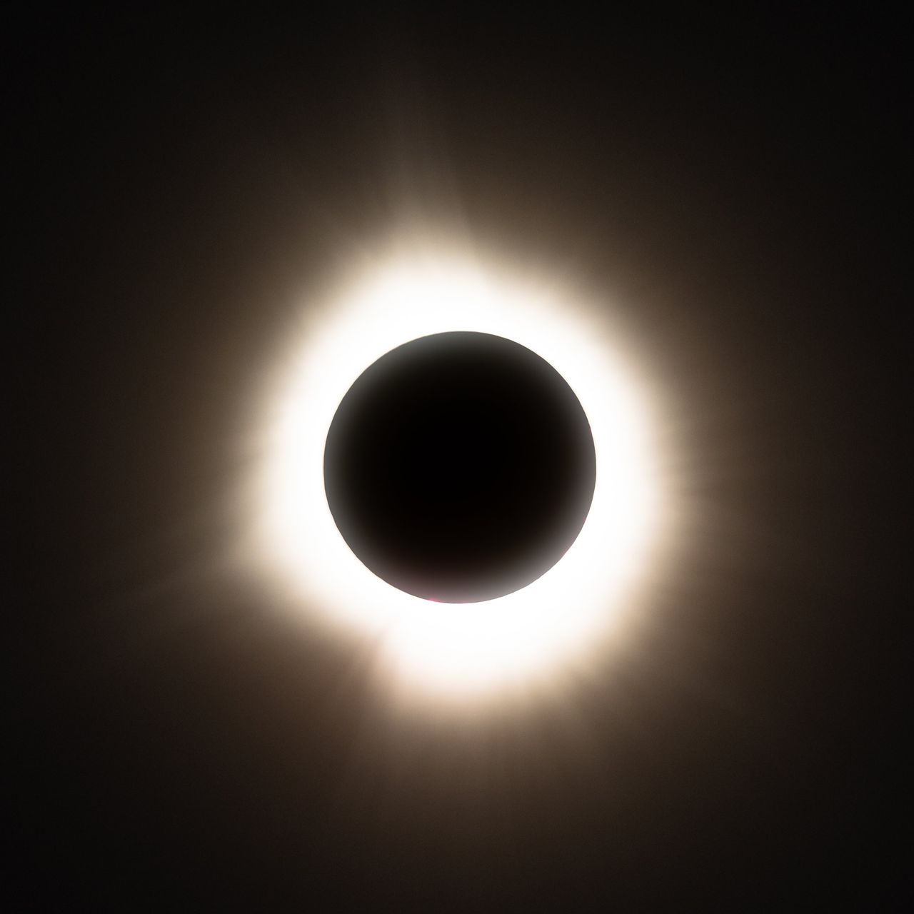 Moment of total eclipse in 2024